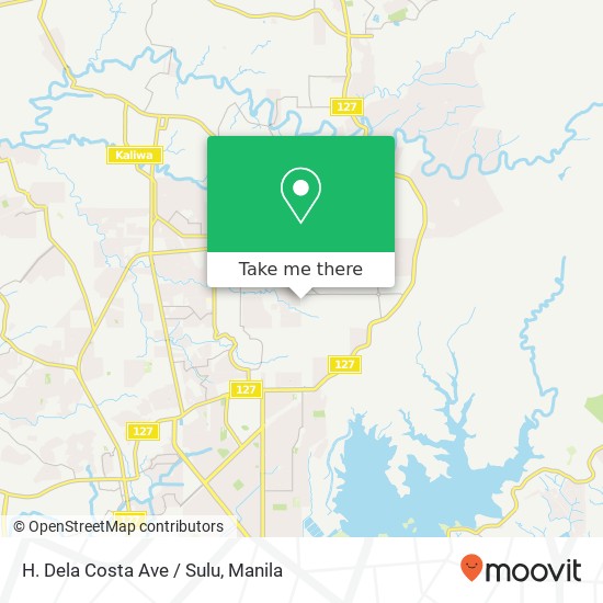 H. Dela Costa Ave / Sulu map