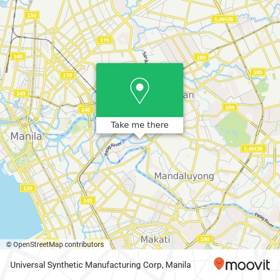 Universal Synthetic Manufacturing Corp map