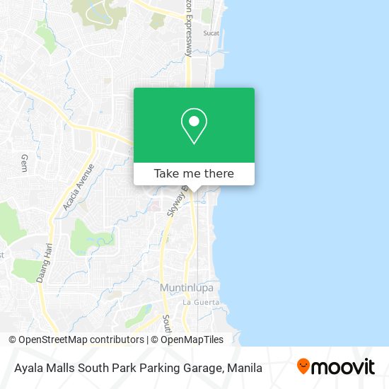 Ayala Malls South Park Parking Garage map