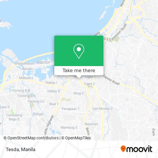 Tesda map