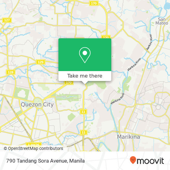 790 Tandang Sora Avenue map