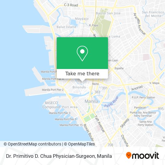 Dr. Primitivo D. Chua Physician-Surgeon map