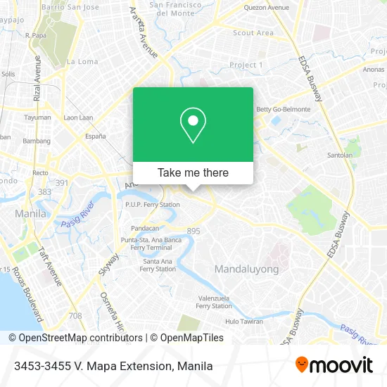 3453-3455 V. Mapa Extension map
