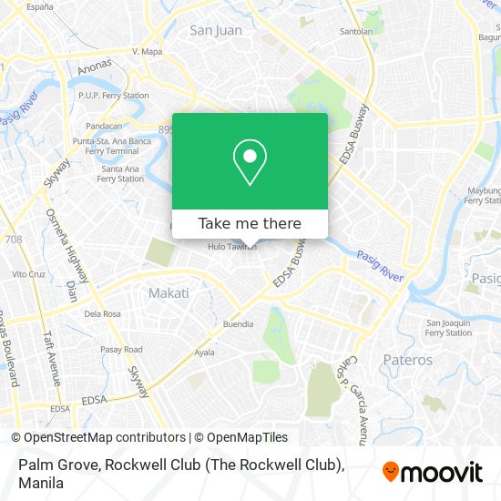 Palm Grove, Rockwell Club (The Rockwell Club) map