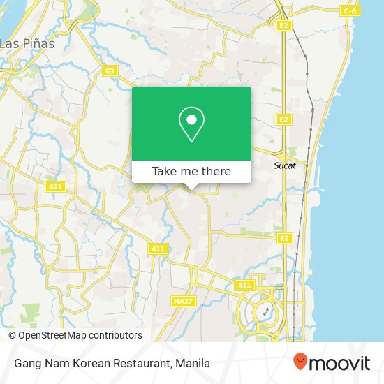 Gang Nam Korean Restaurant map