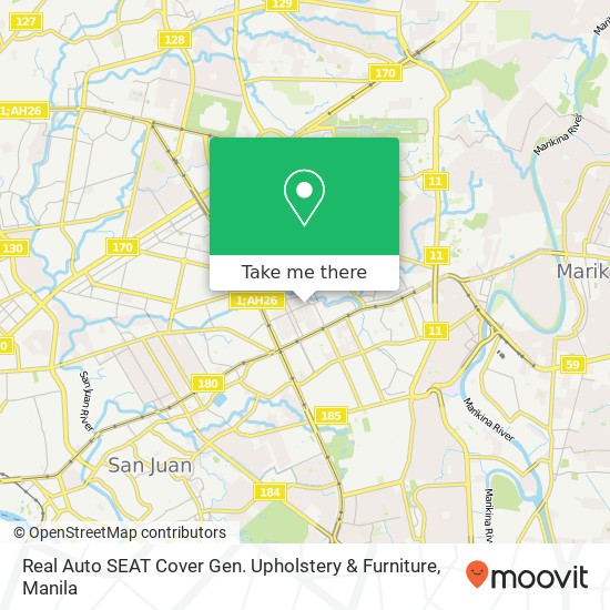 Real Auto SEAT Cover Gen. Upholstery & Furniture map