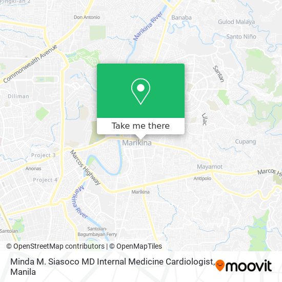 Minda M. Siasoco MD Internal Medicine Cardiologist map