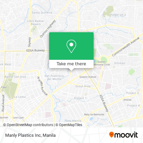 Manly Plastics Inc map
