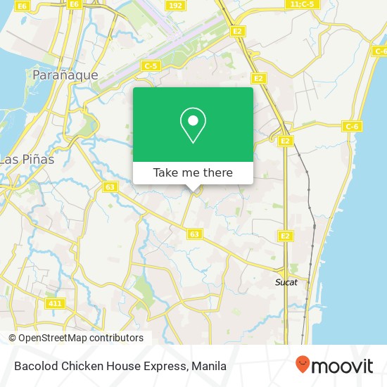 Bacolod Chicken House Express map