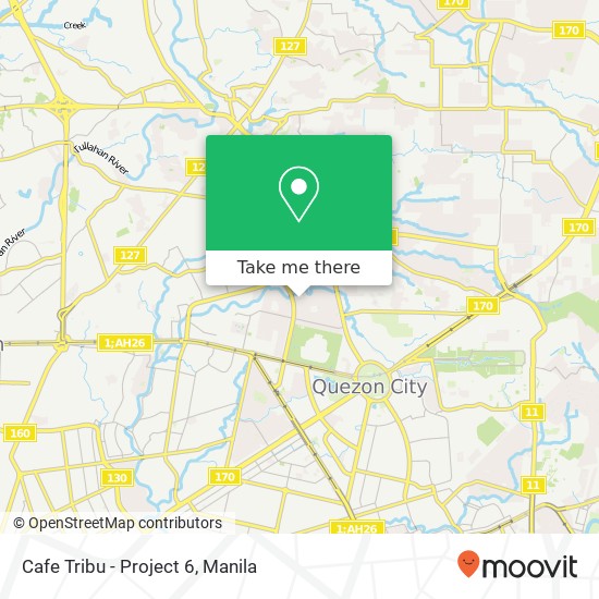 Cafe Tribu - Project 6 map