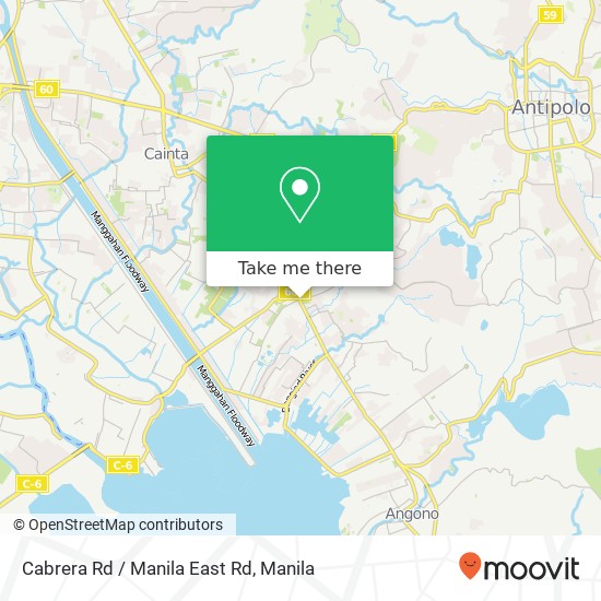 Cabrera Rd / Manila East Rd map