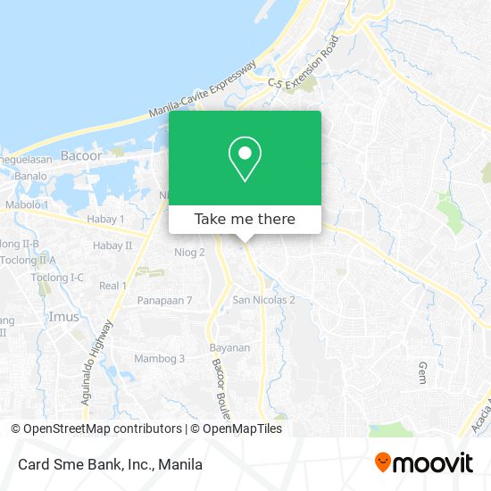 Card Sme Bank, Inc. map