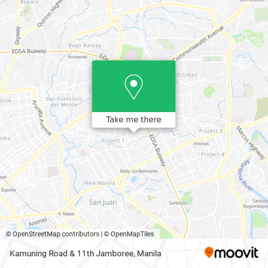 Kamuning Road & 11th Jamboree map