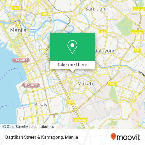 Bagtikan Street & Kamagong map