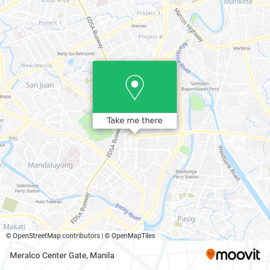 Meralco Center Gate map