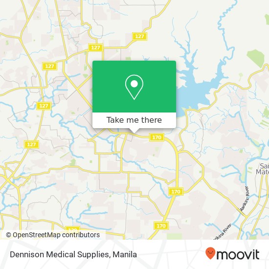 Dennison Medical Supplies map