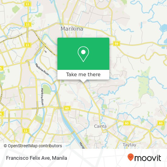 Francisco Felix Ave map