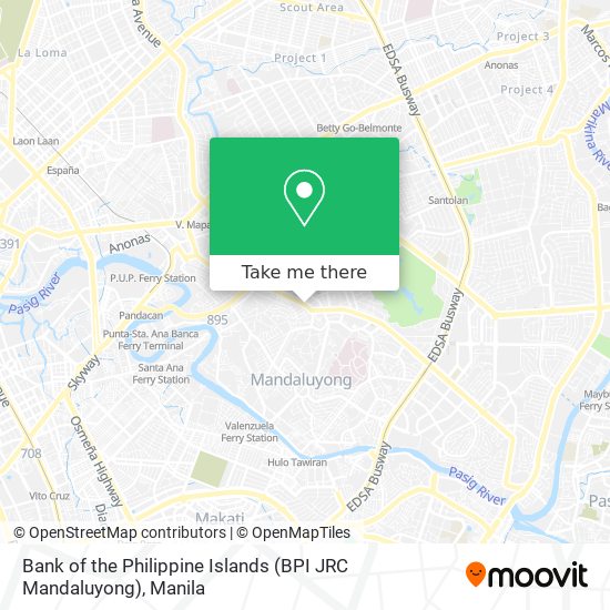 Bank of the Philippine Islands (BPI JRC Mandaluyong) map