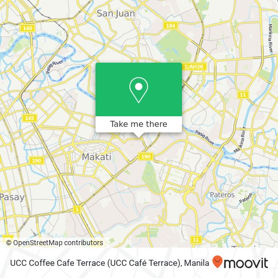 UCC Coffee Cafe Terrace (UCC Café Terrace) map