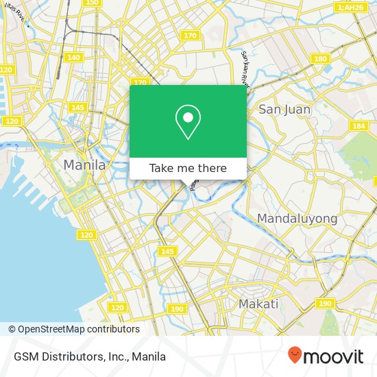 GSM Distributors, Inc. map