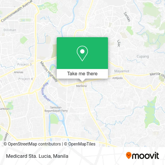 Medicard Sta. Lucia map