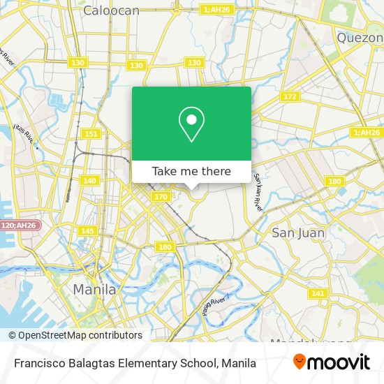 Francisco Balagtas Elementary School map