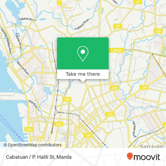 Cabatuan / P. Halili St map