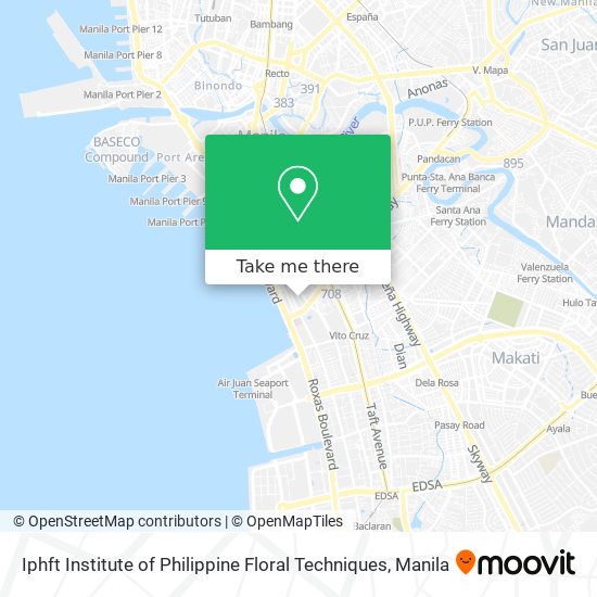 Iphft Institute of Philippine Floral Techniques map