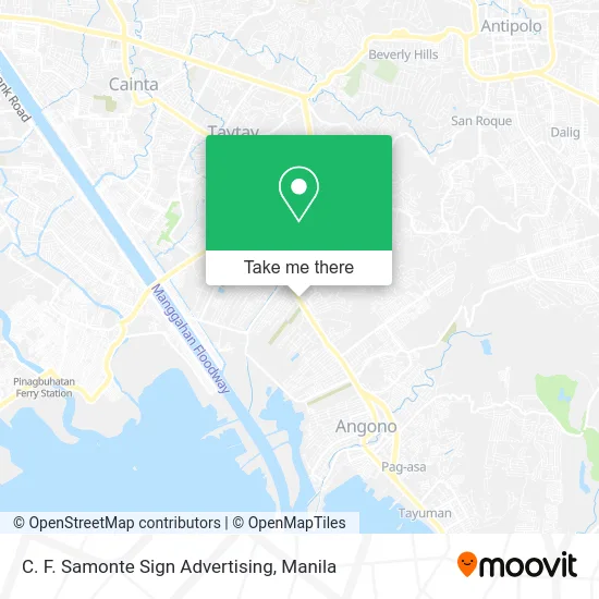 C. F. Samonte Sign Advertising map