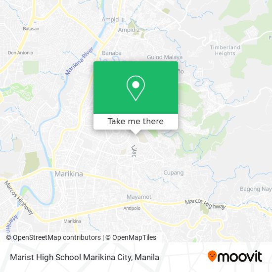 Marist High School Marikina City map