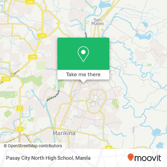 Pasay City North High School map