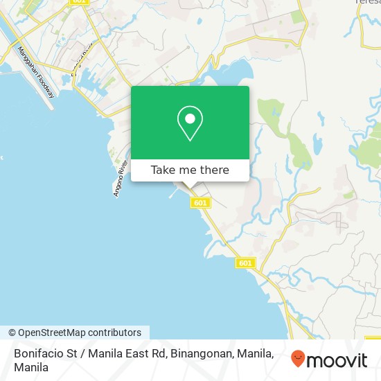 Bonifacio St / Manila East Rd, Binangonan, Manila map