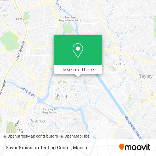 Savor Emission Testing Center map