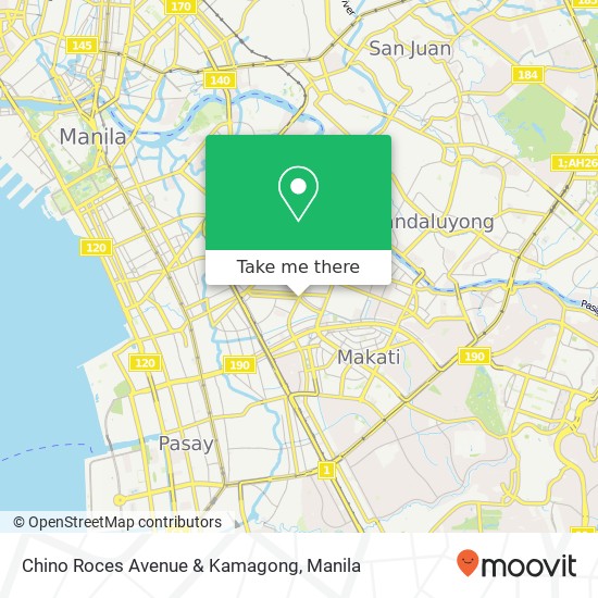 Chino Roces Avenue & Kamagong map