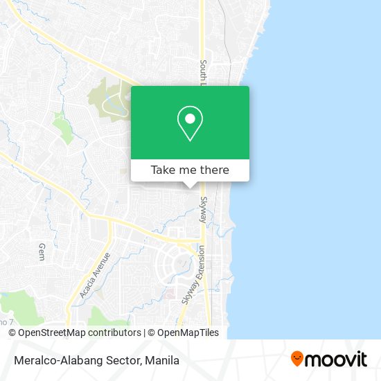 Meralco-Alabang Sector map