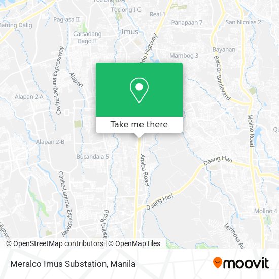 Meralco Imus Substation map