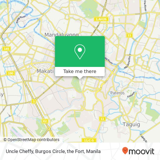 Uncle Cheffy, Burgos Circle, the Fort map