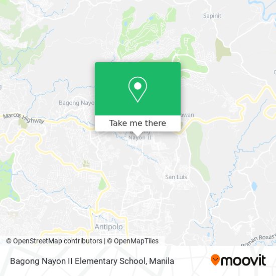 Bagong Nayon II Elementary School map