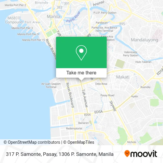 317 P. Samonte, Pasay, 1306 P. Samonte map