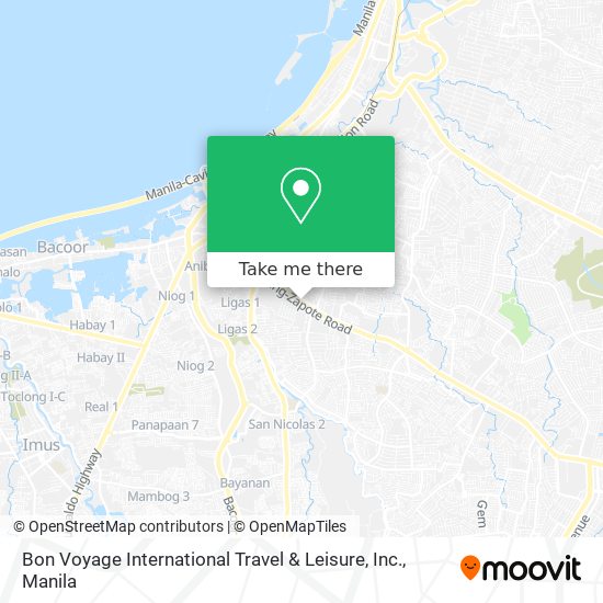 Bon Voyage International Travel & Leisure, Inc. map