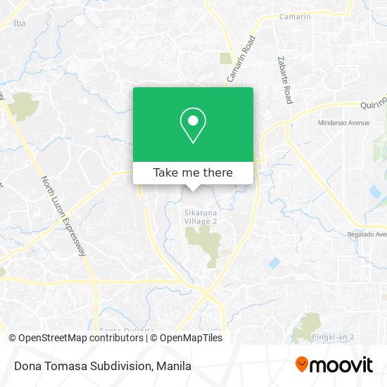 Dona Tomasa Subdivision map