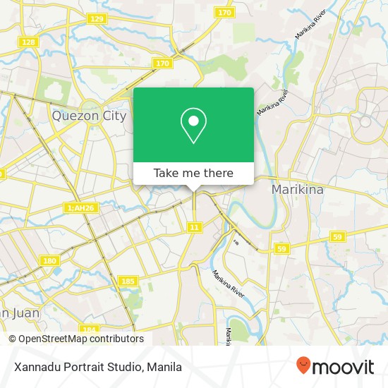 Xannadu Portrait Studio map