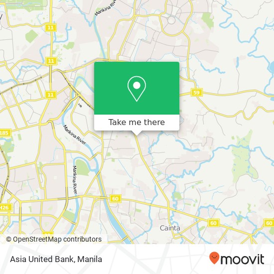 Asia United Bank map