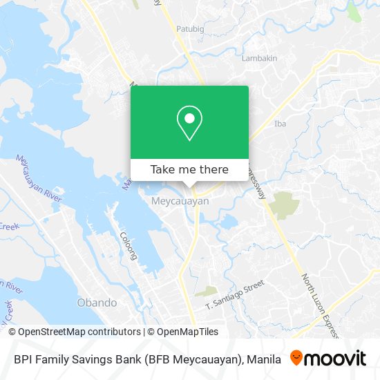 BPI Family Savings Bank (BFB Meycauayan) map