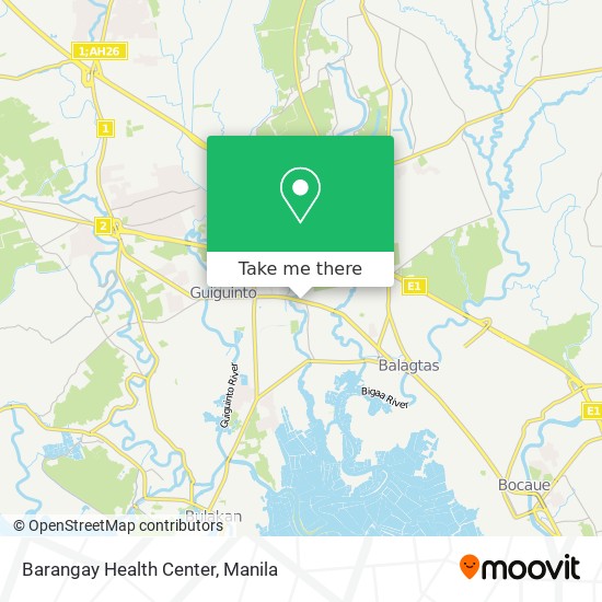 Barangay Health Center map
