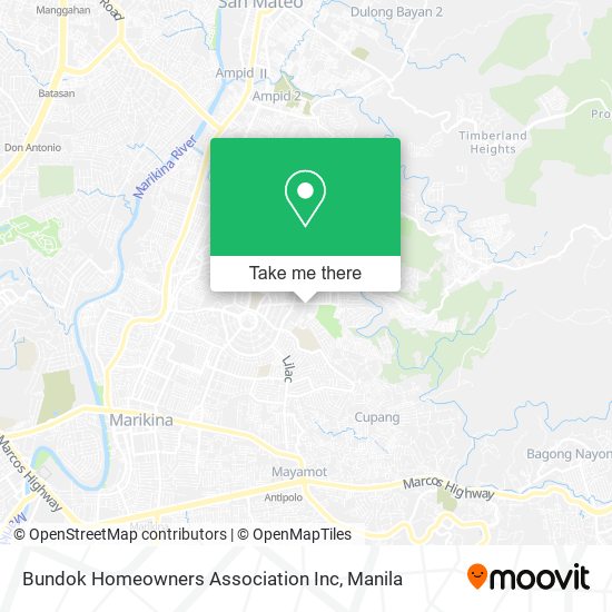 Bundok Homeowners Association Inc map