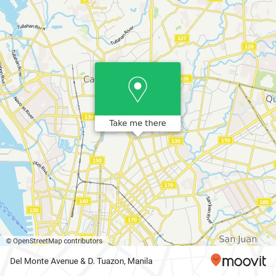 Del Monte Avenue & D. Tuazon map