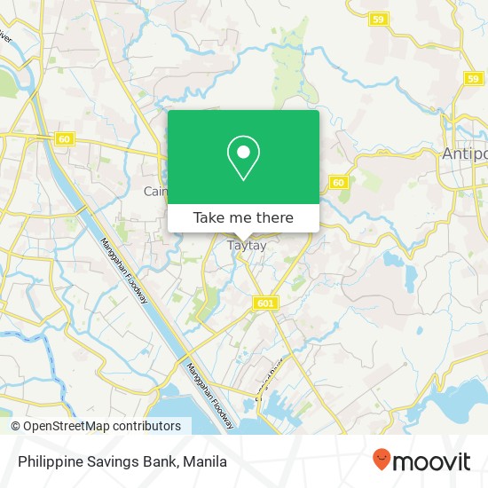 Philippine Savings Bank map