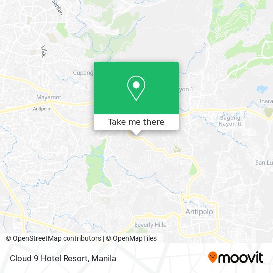 Cloud 9 Hotel Resort map