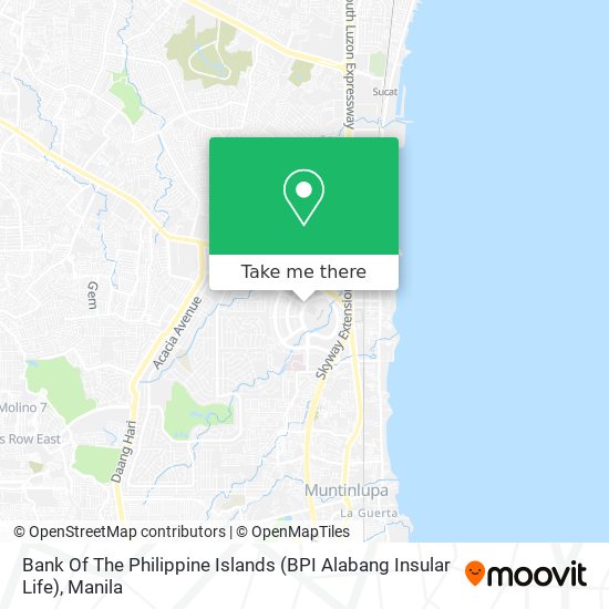 Bank Of The Philippine Islands (BPI Alabang Insular Life) map